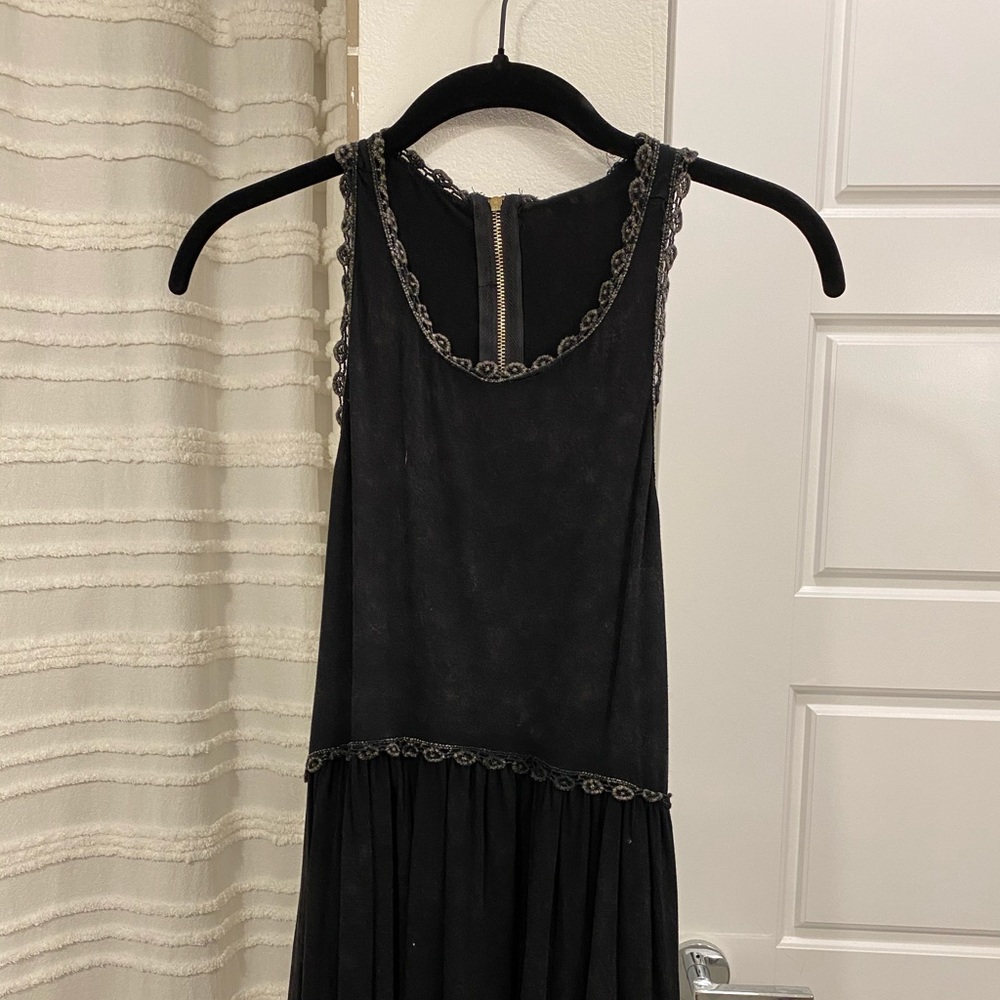 Black long tank top